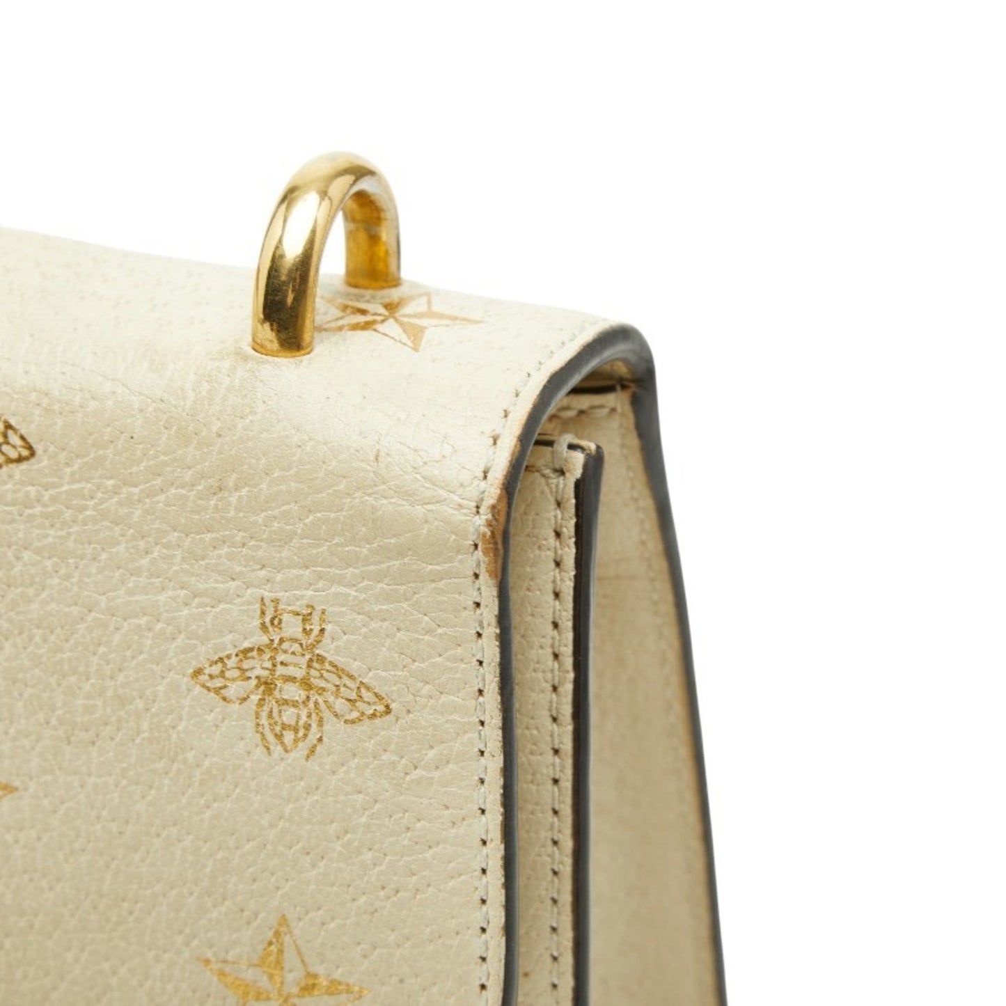 Gucci Ivory White Leather Shoulder Bag ( )