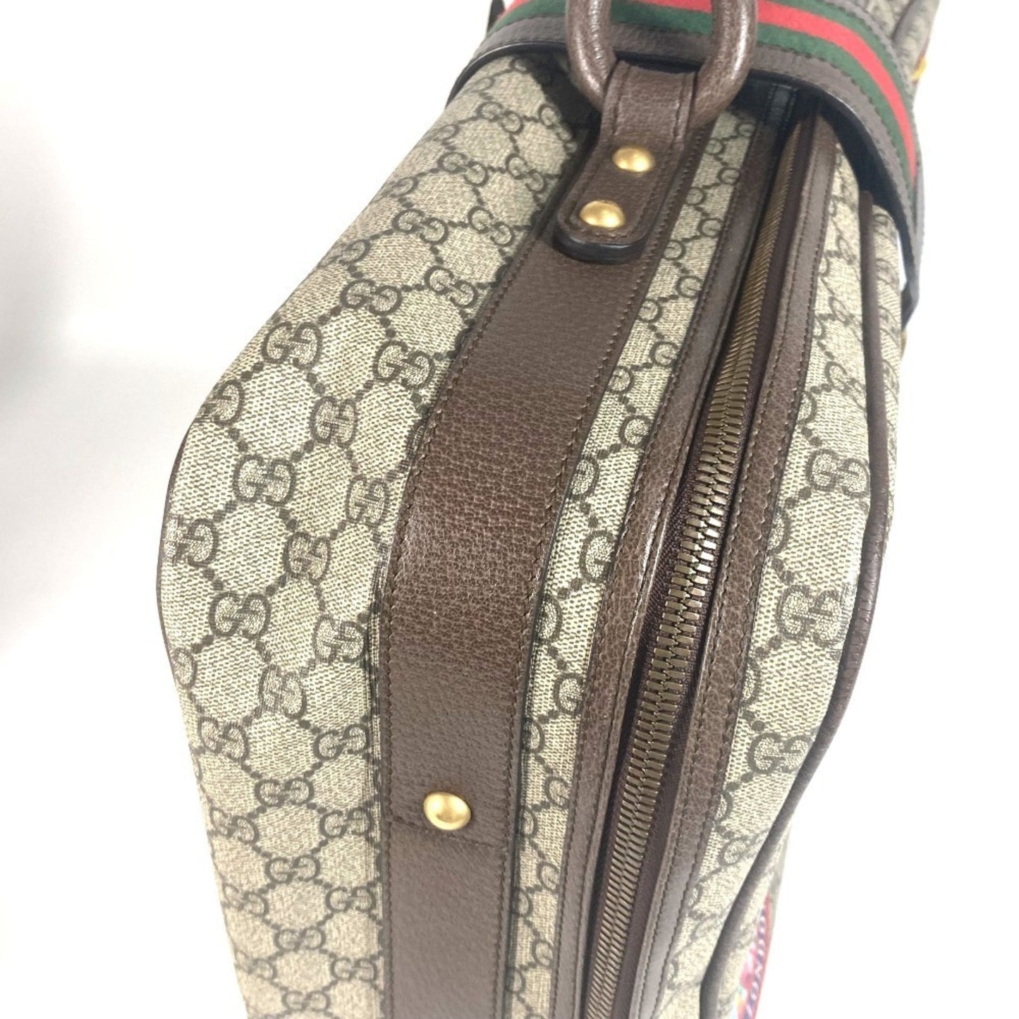 Gucci Beige Multi-Color Gg Supreme Boston Bag ( )