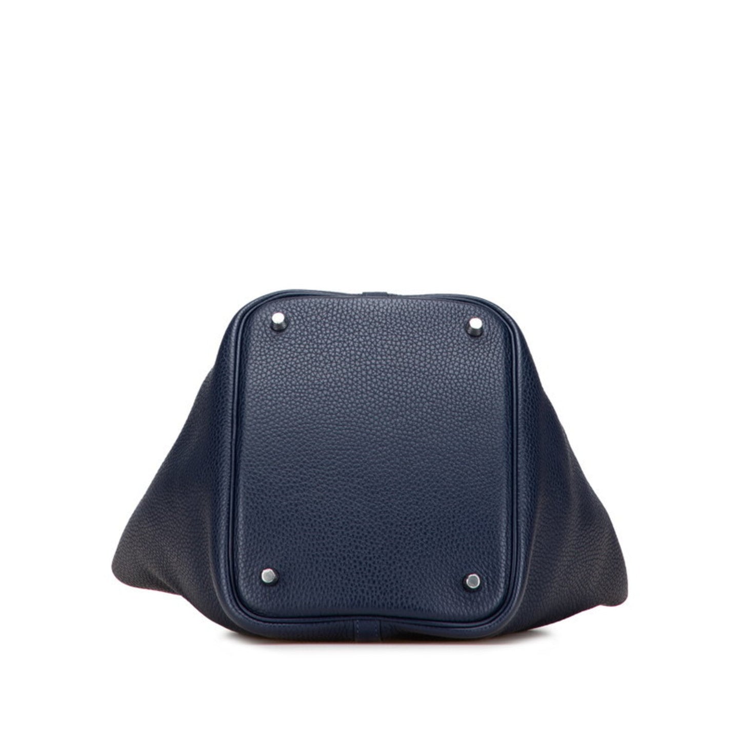 Hermes Picotin Blue Nuit Navy Taurillon Clemence Leather Handbag ( )