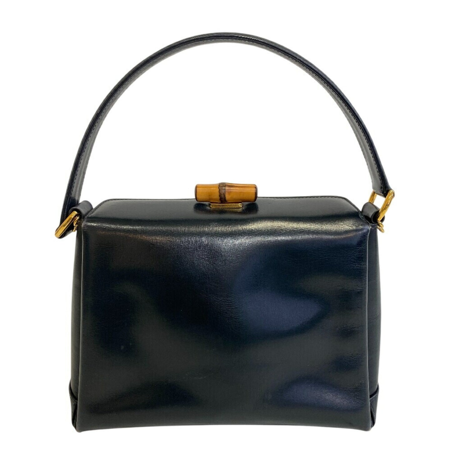 Gucci Black Red Color Leather Handbag ( )