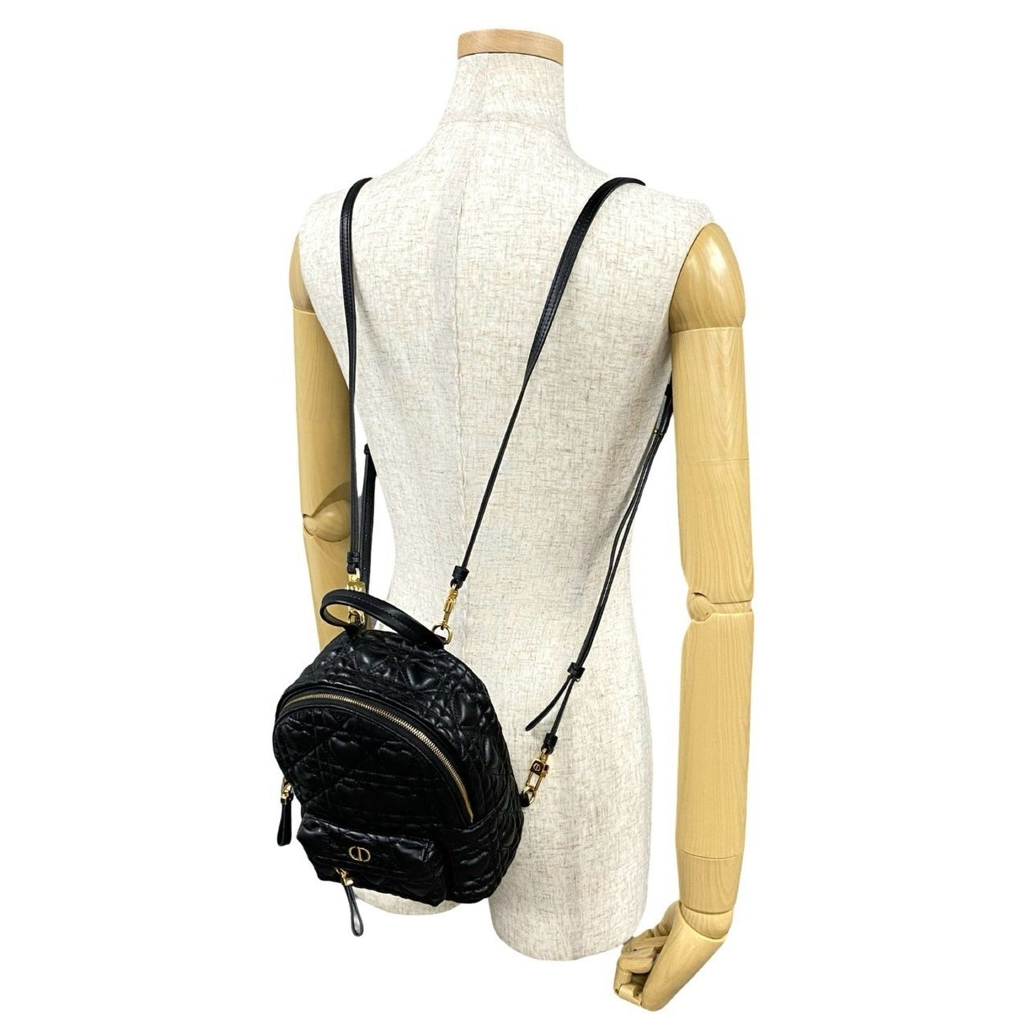 Christian Dior Black Leather Backpack ()