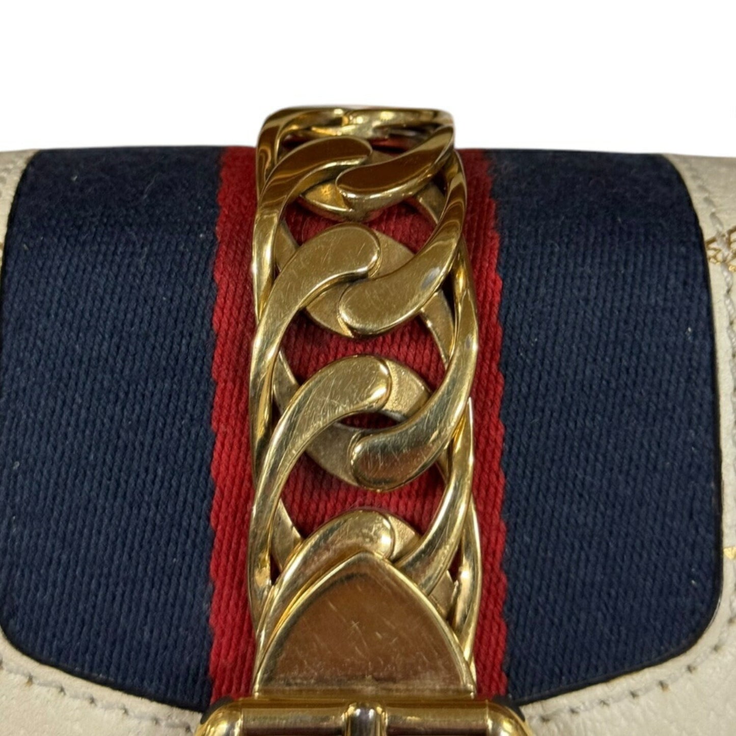 Gucci White Leather Shoulder Bag ( )