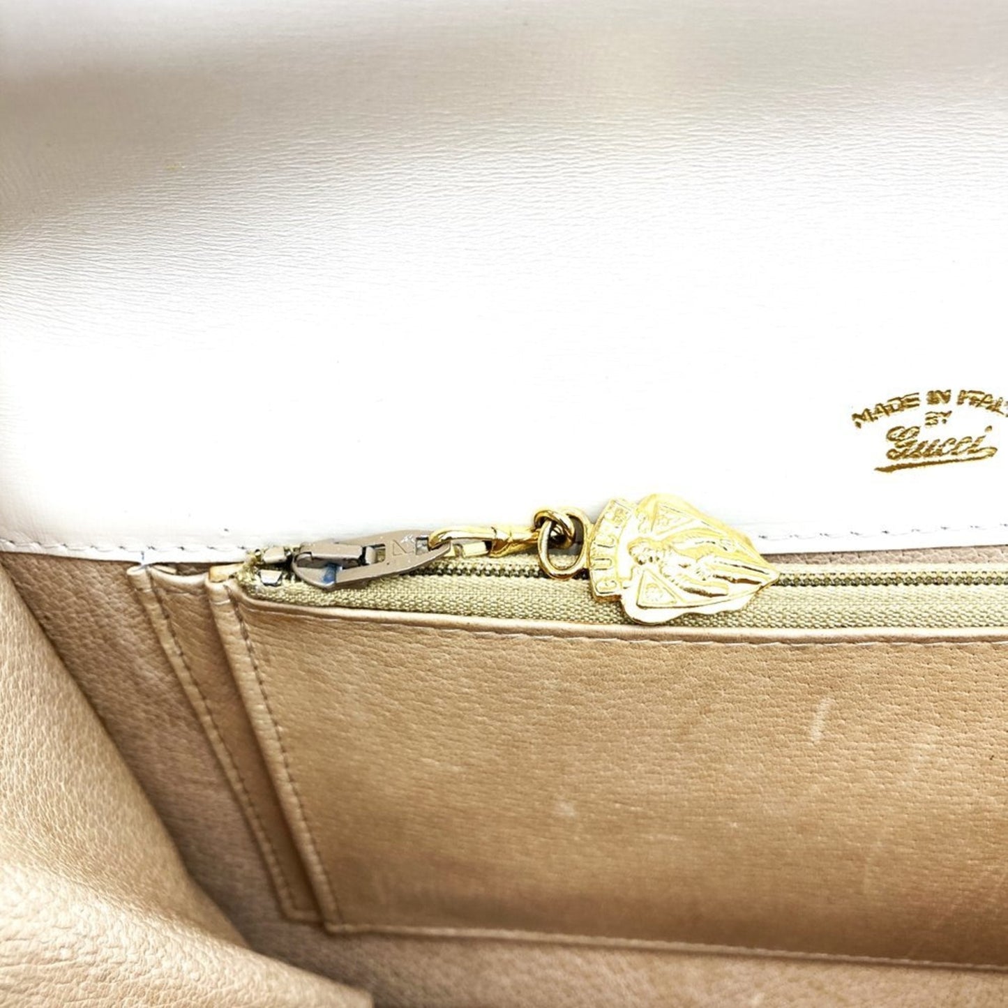 Gucci White Leather Shoulder Bag ( )