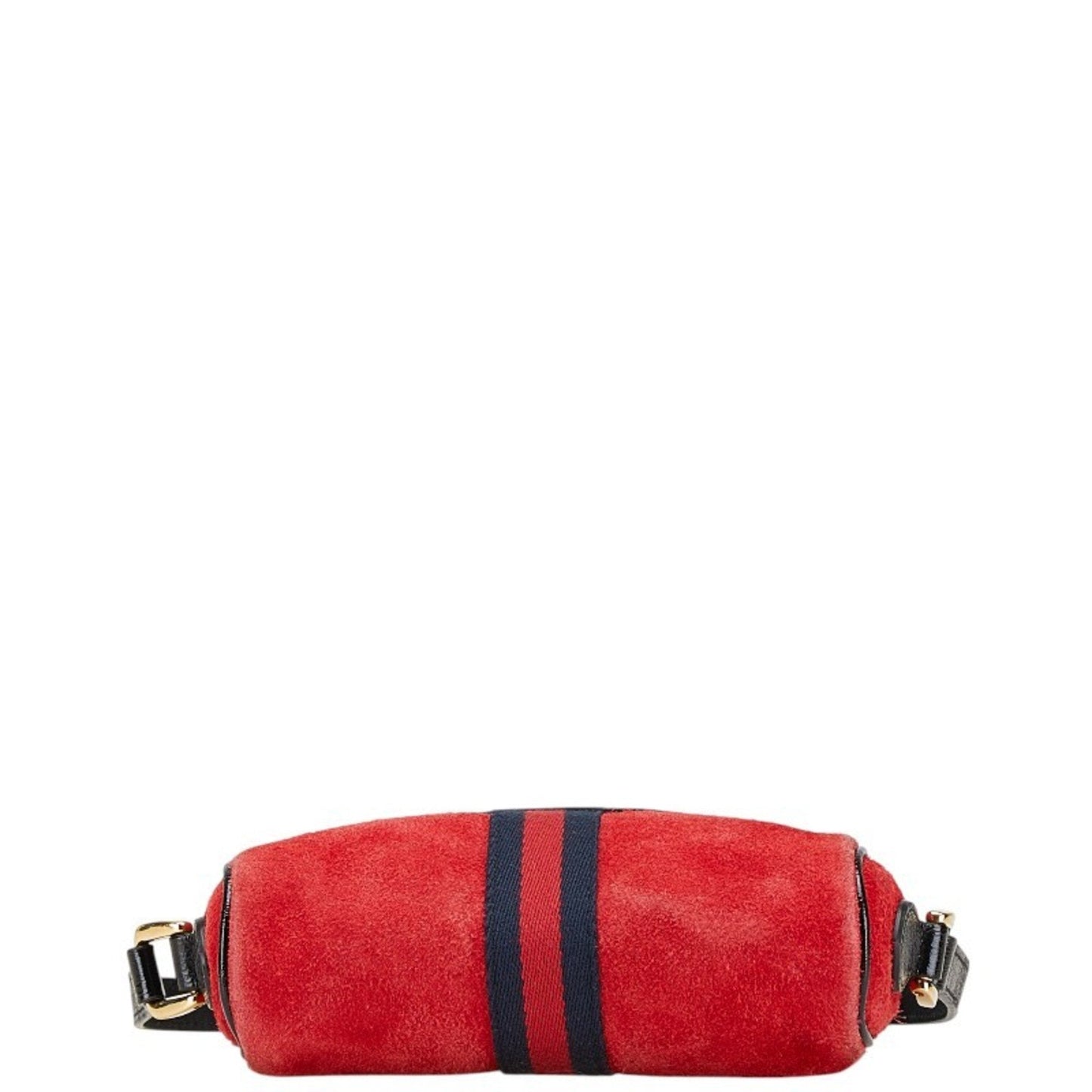 Gucci Multi-Color Red Color Suede Leather Shoulder Bag ( )