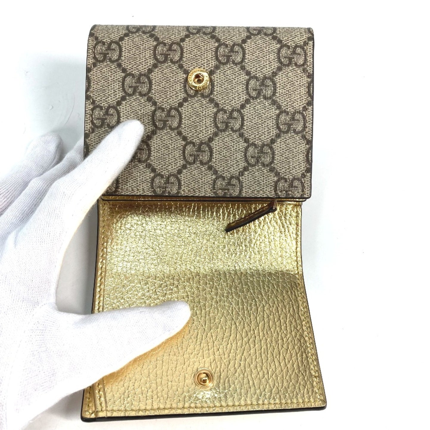Gucci Gold Leather Wallet (Bi-Fold) ( )