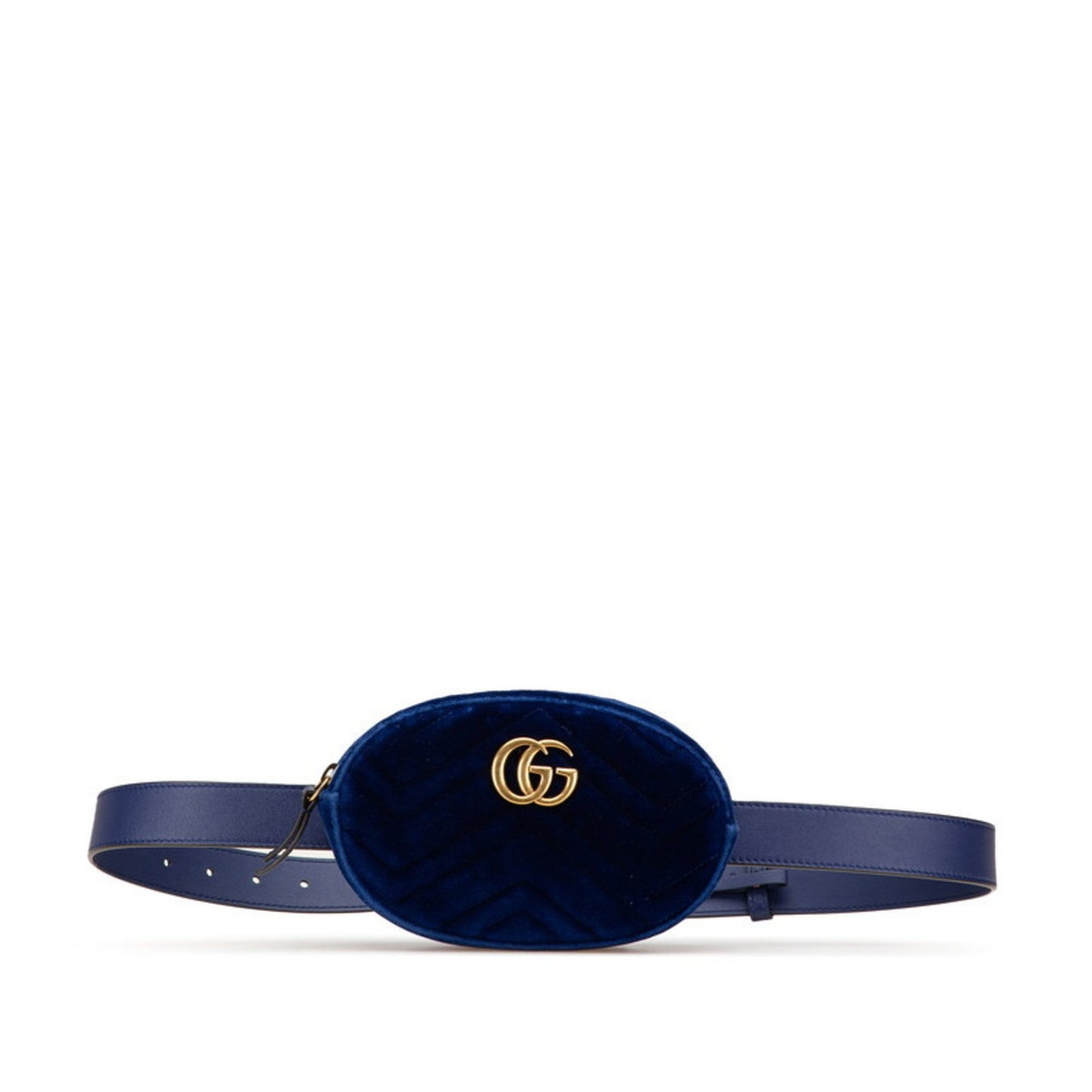 Gucci Gg Marmont Blue Leather Sling Bag ( )