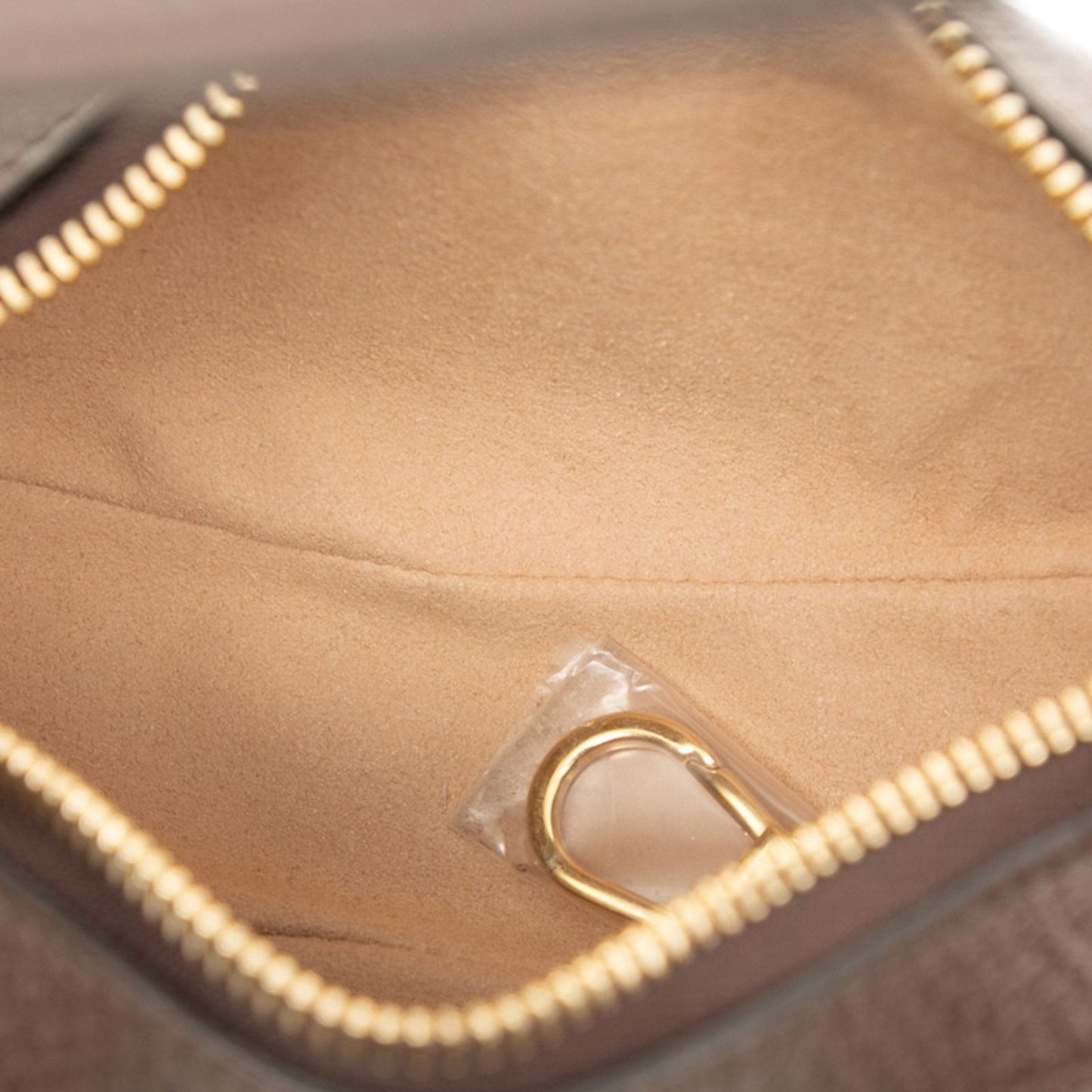 Gucci Beige Brown Canvas Leather Handbag Shoulder Bag ( )