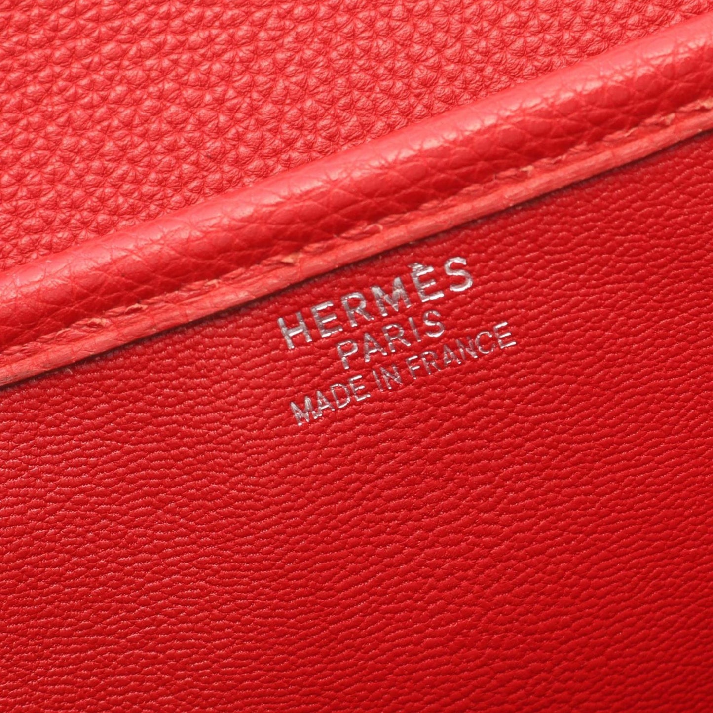 Hermes Red Color Togo Leather Shoulder Bag ( )