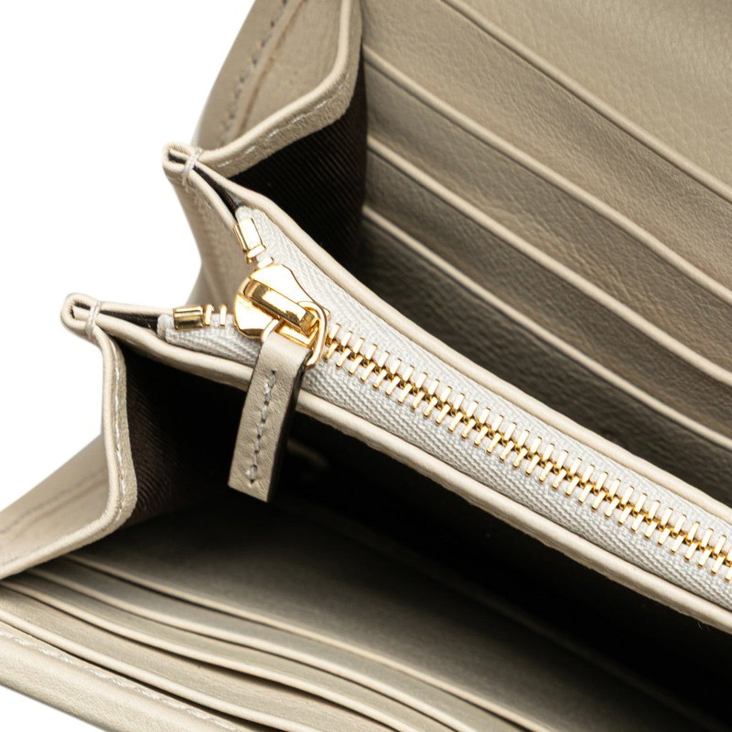 Gucci Gold Ivory Leather Shoulder Bag ( )