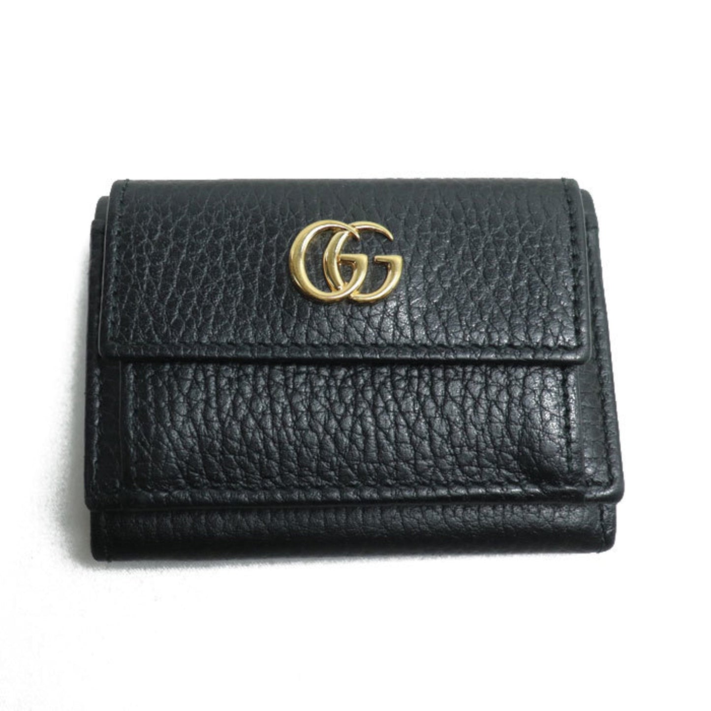 Gucci Black Leather Wallet (Tri-Fold) ( )