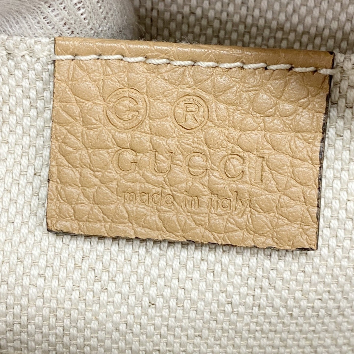 Gucci Beige Leather Shoulder Bag ( )