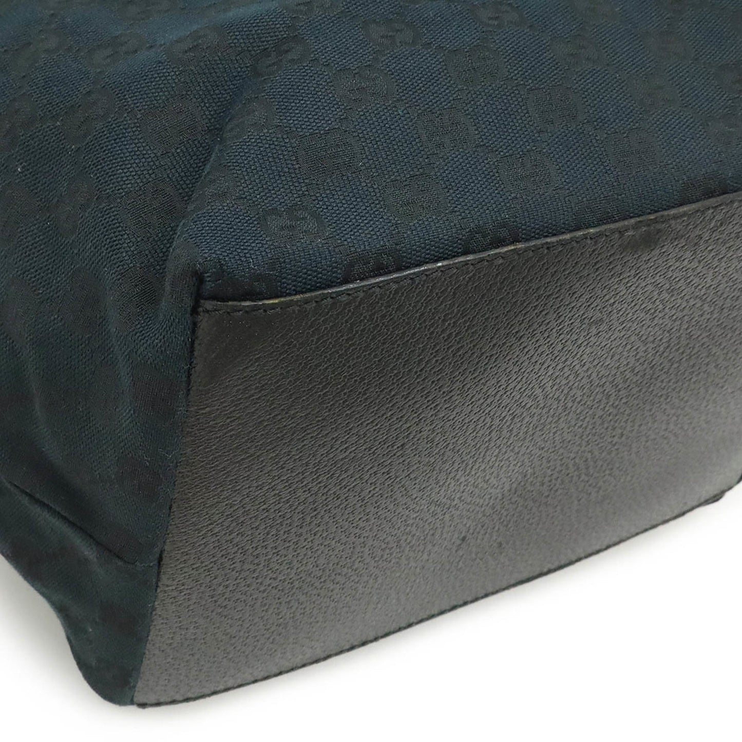 Gucci Black Green Red Color Canvas Leather Shoulder Bag Tote Bag ( )