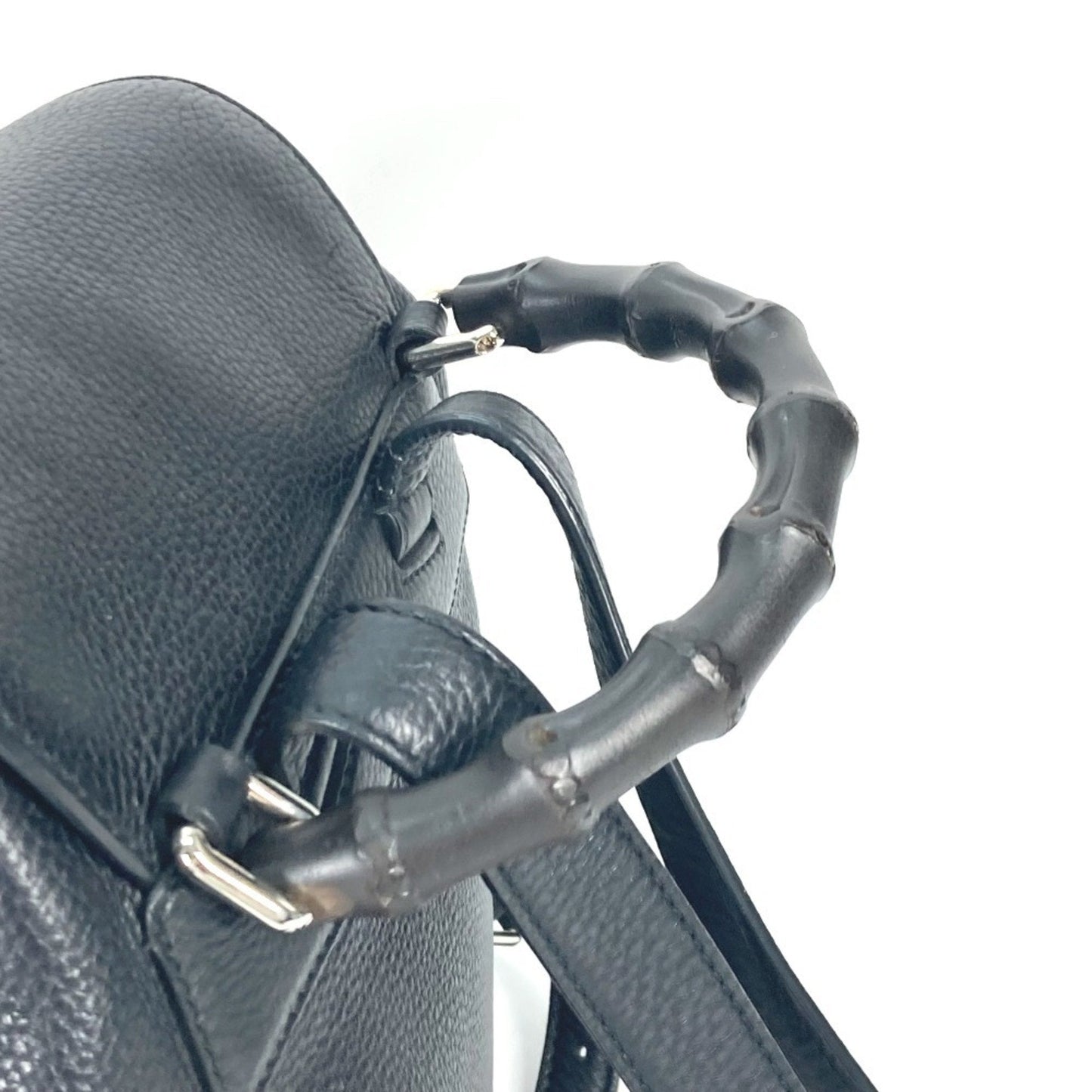 Gucci Black Leather Backpack ( )