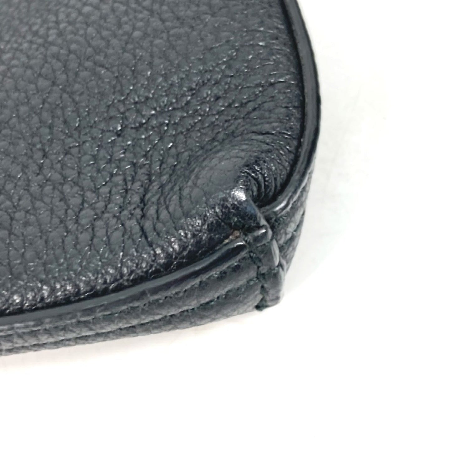 Gucci Black Leather Clutch Bag Pouch ( )