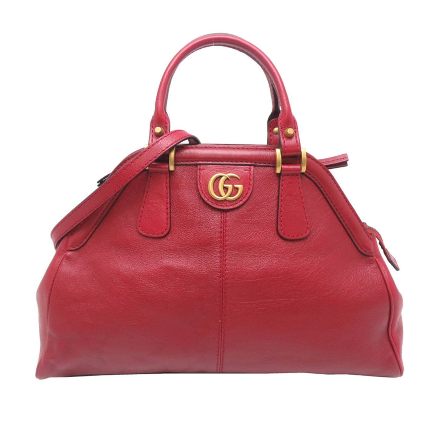 Gucci Red Color Leather Handbag ( )