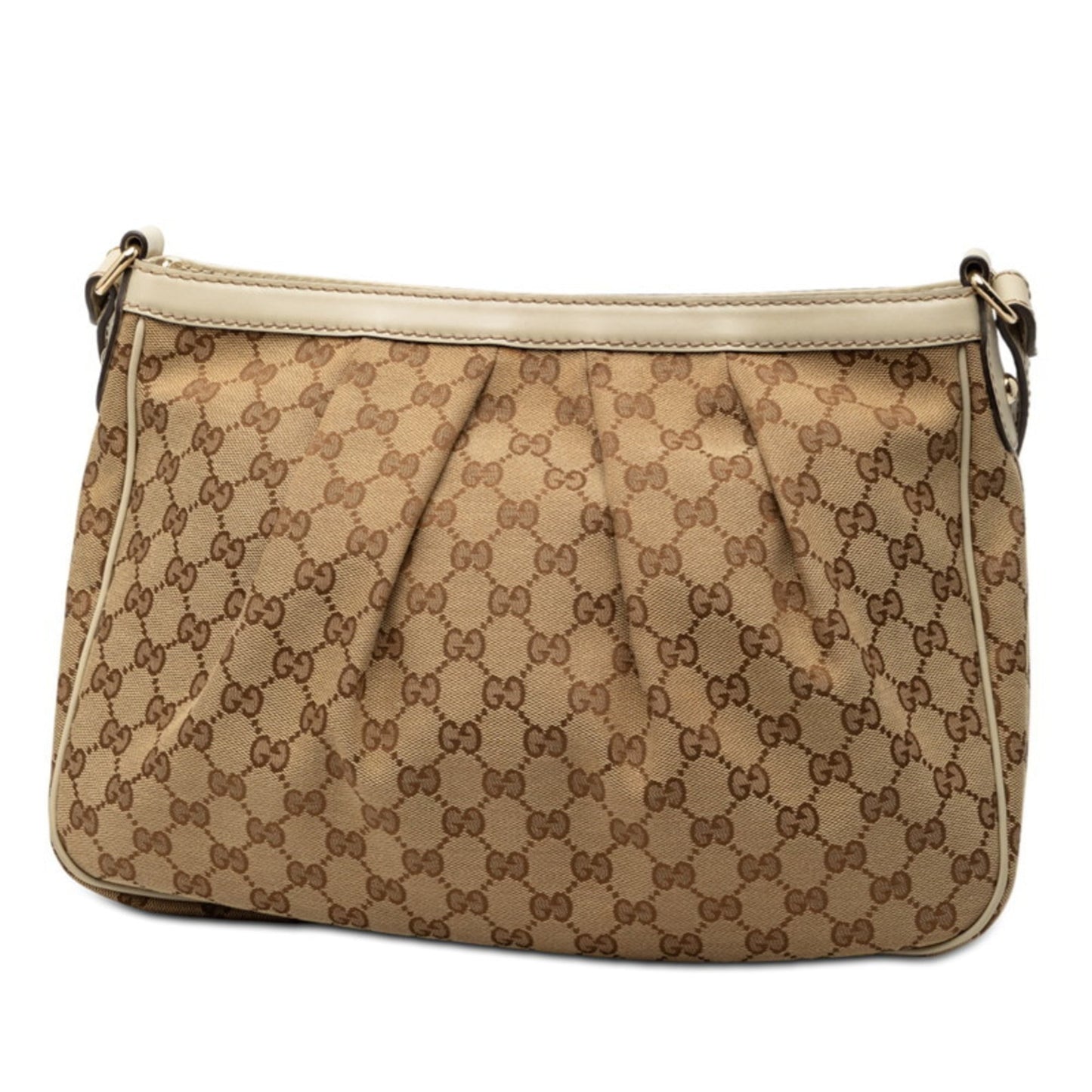 Gucci Beige Gg Canvas Shoulder Bag ( )