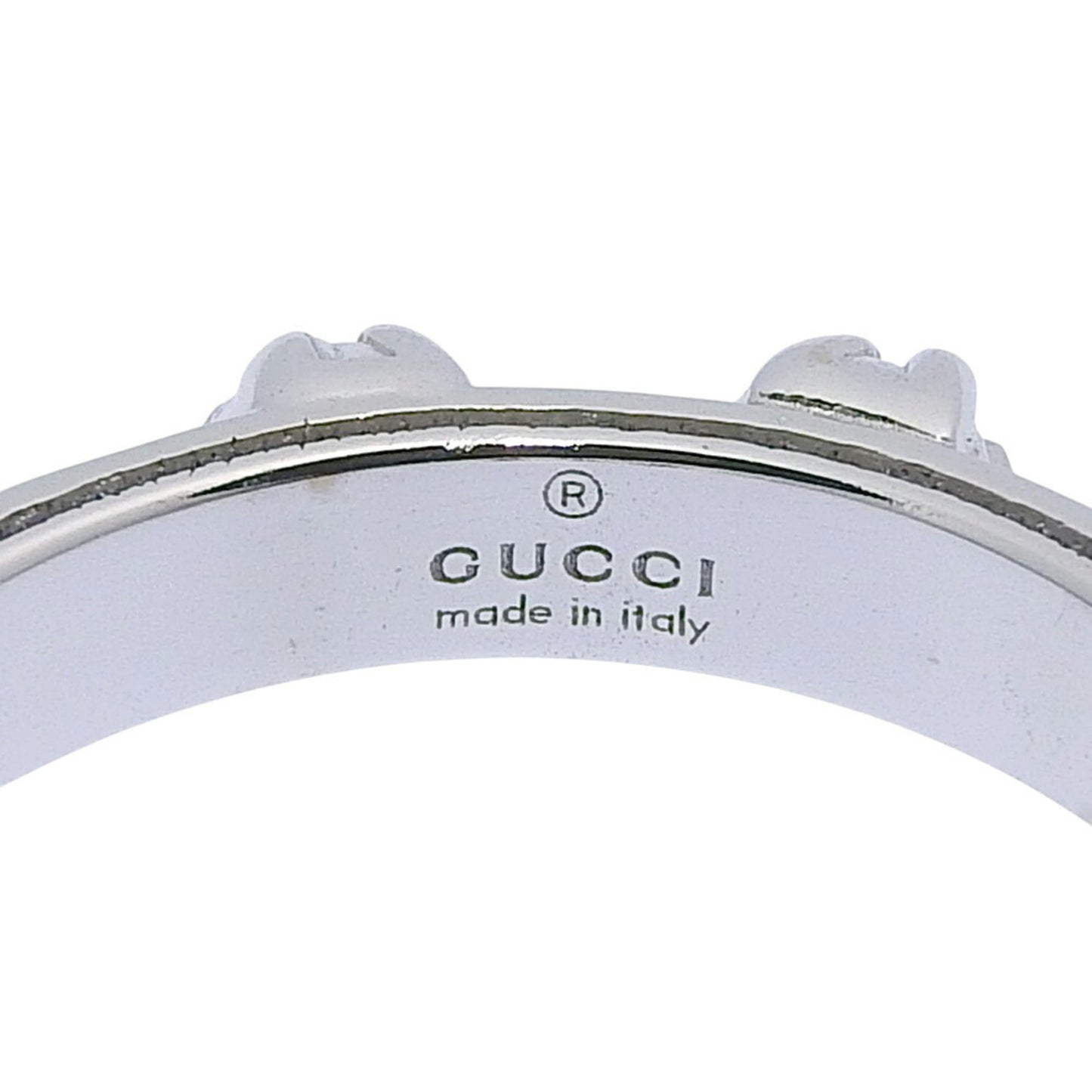 Gucci White Gold White Gold (18K) Band Ring ( )