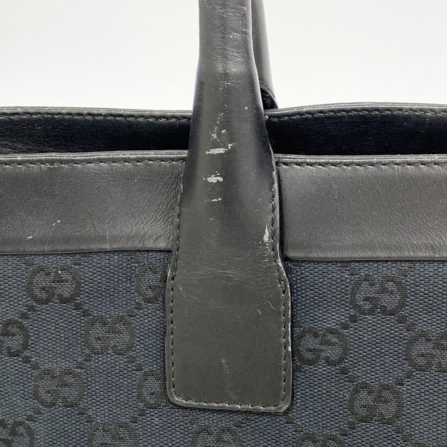 Gucci Black Canvas Tote Bag ( )