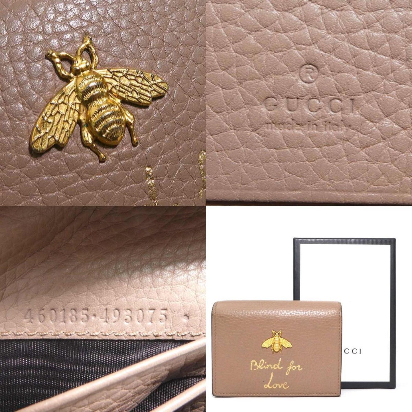 Gucci Beige Leather Wallet (Bi-Fold) ( )