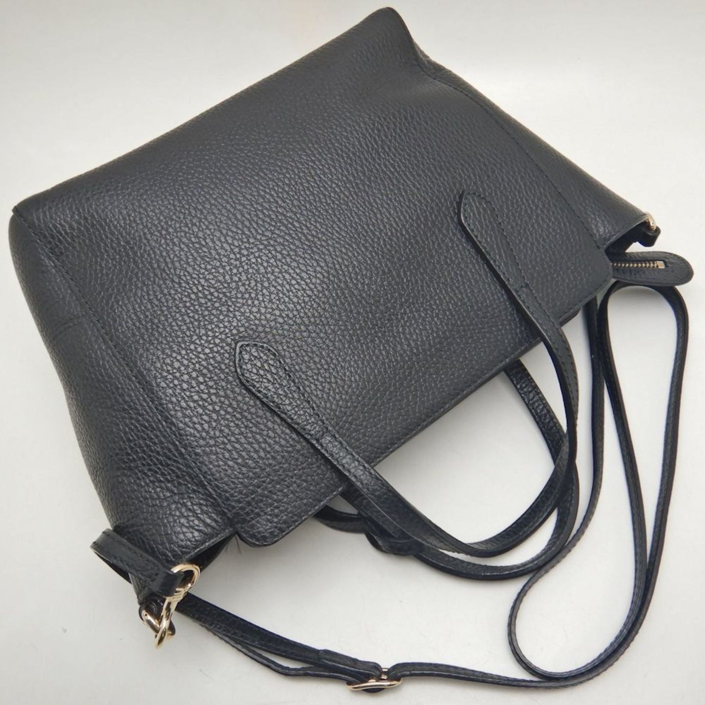 Gucci Black Leather Handbag ( )
