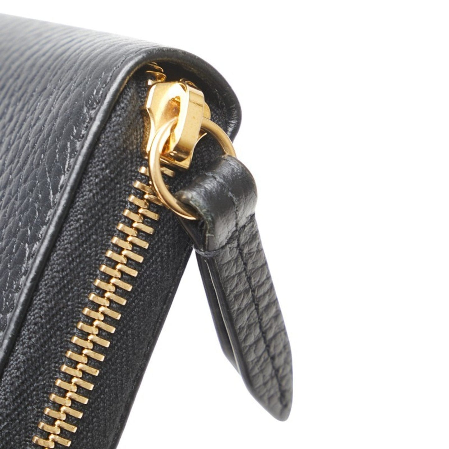 Gucci Black Leather Long Wallet (Bi-Fold) ( )