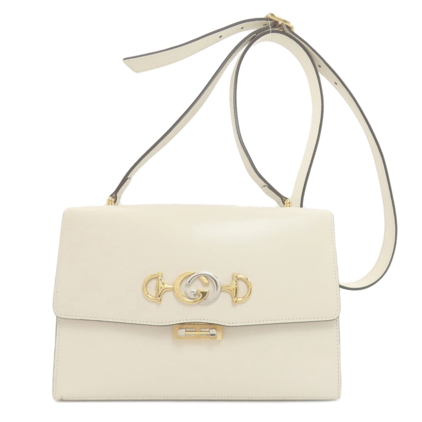 Gucci White Leather Shoulder Bag ( )