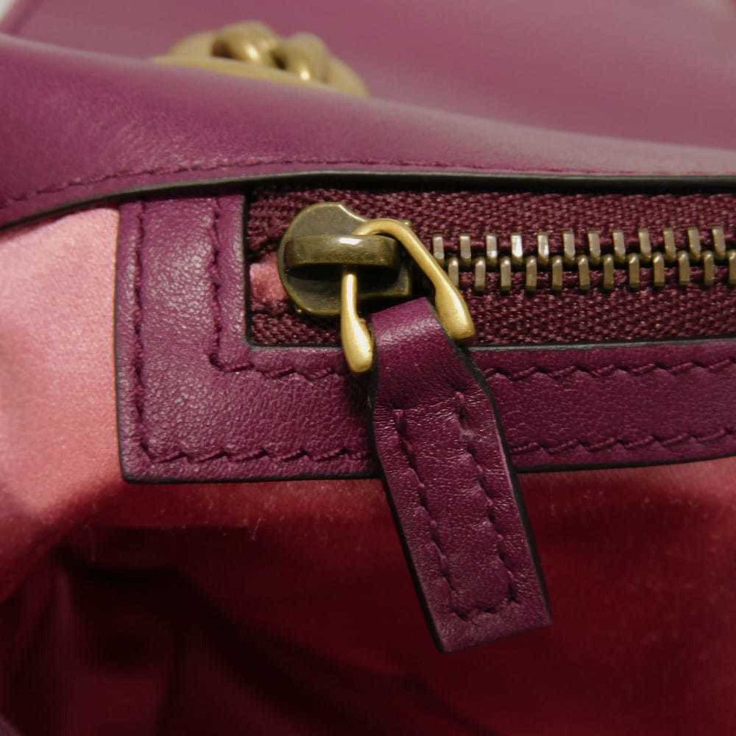 Gucci Purple Velvet Shoulder Bag ( )