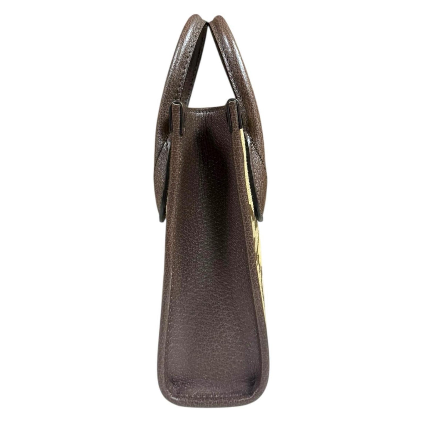 Gucci Beige Brown Gg Canvas Leather Shoulder Bag ( )