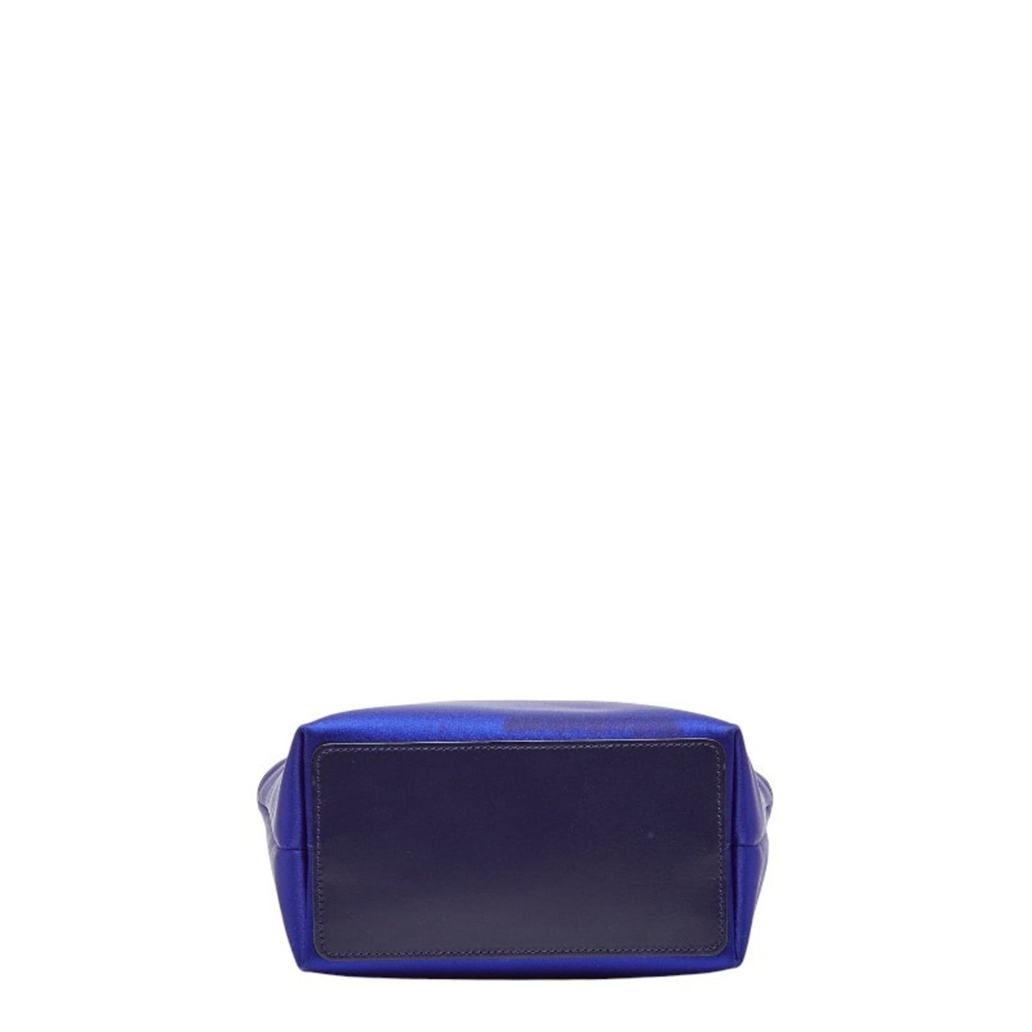 Gucci Blue Purple Satin Leather Handbag Tote Bag ( )