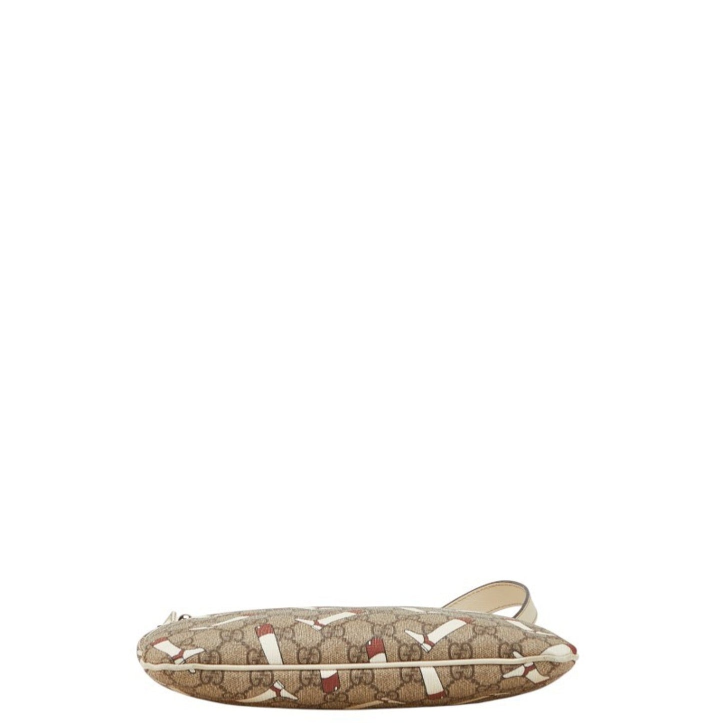 Gucci Beige Multi-Color Pvc Leather Shoulder Bag ( )