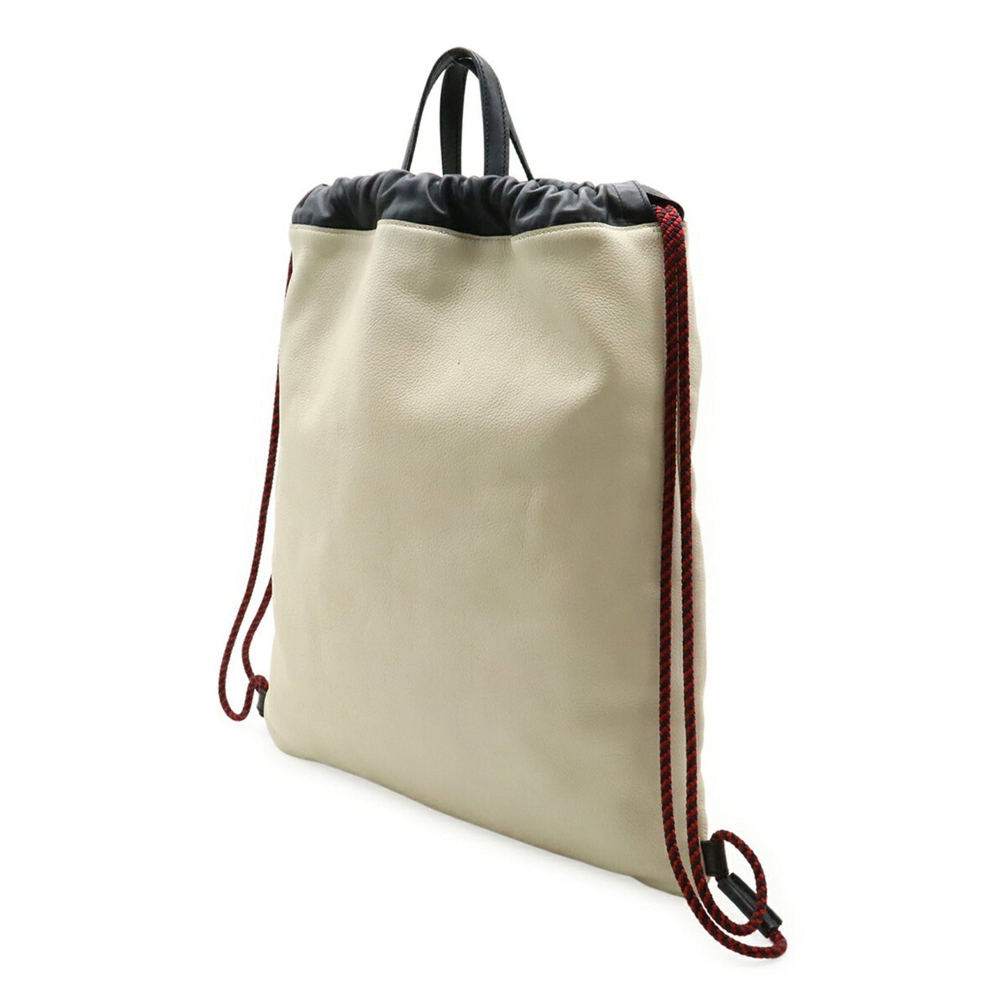 Gucci Green Ivory Red Color Leather Backpack Pouch Tote Bag ( )