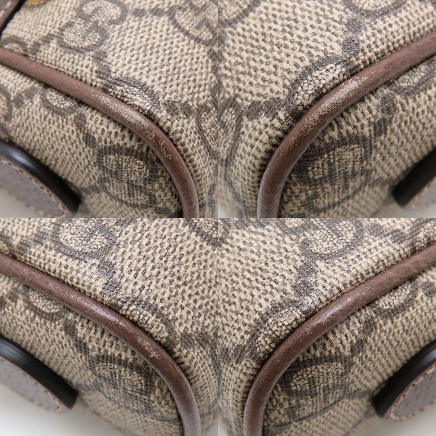 Gucci Beige Gg Supreme Leather Shoulder Bag ( )