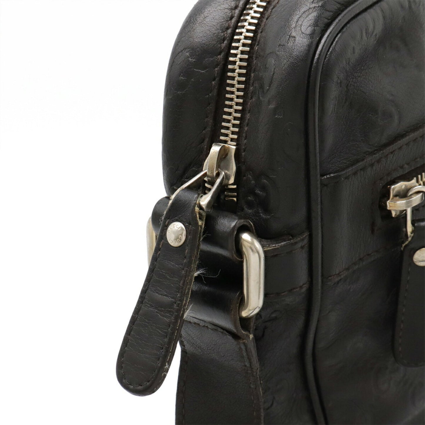 Gucci Black Leather Shoulder Bag ( )