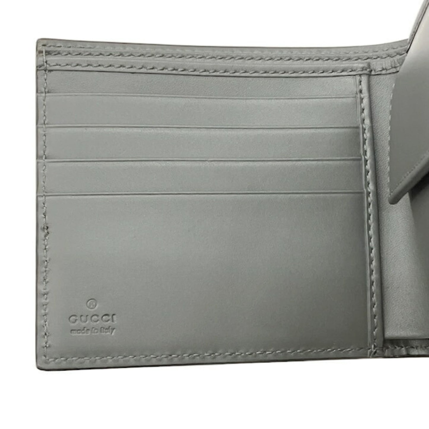 Gucci Gray Leather Wallet (Bi-Fold) ( )