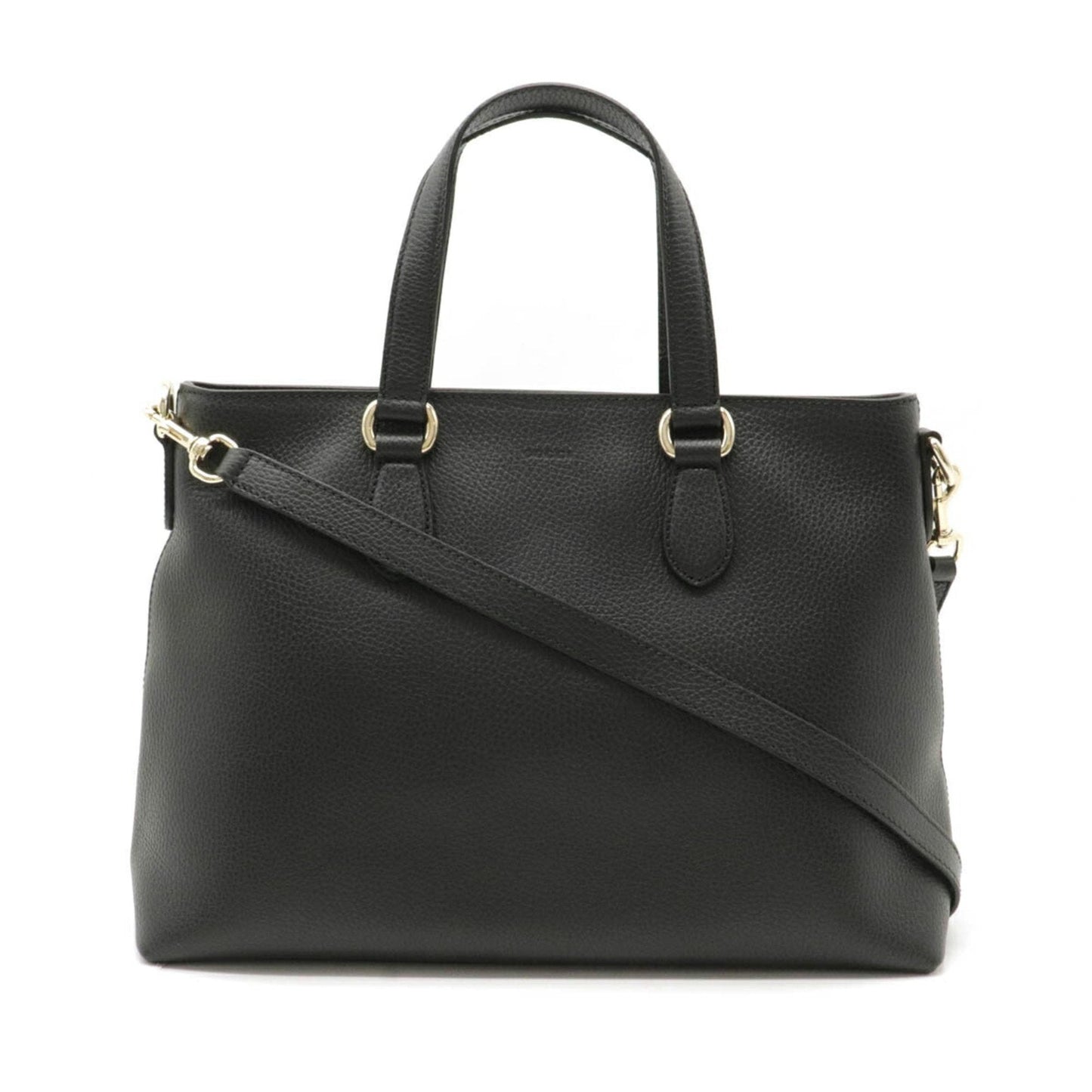 Gucci Bamboo Black Leather Tote Style 3