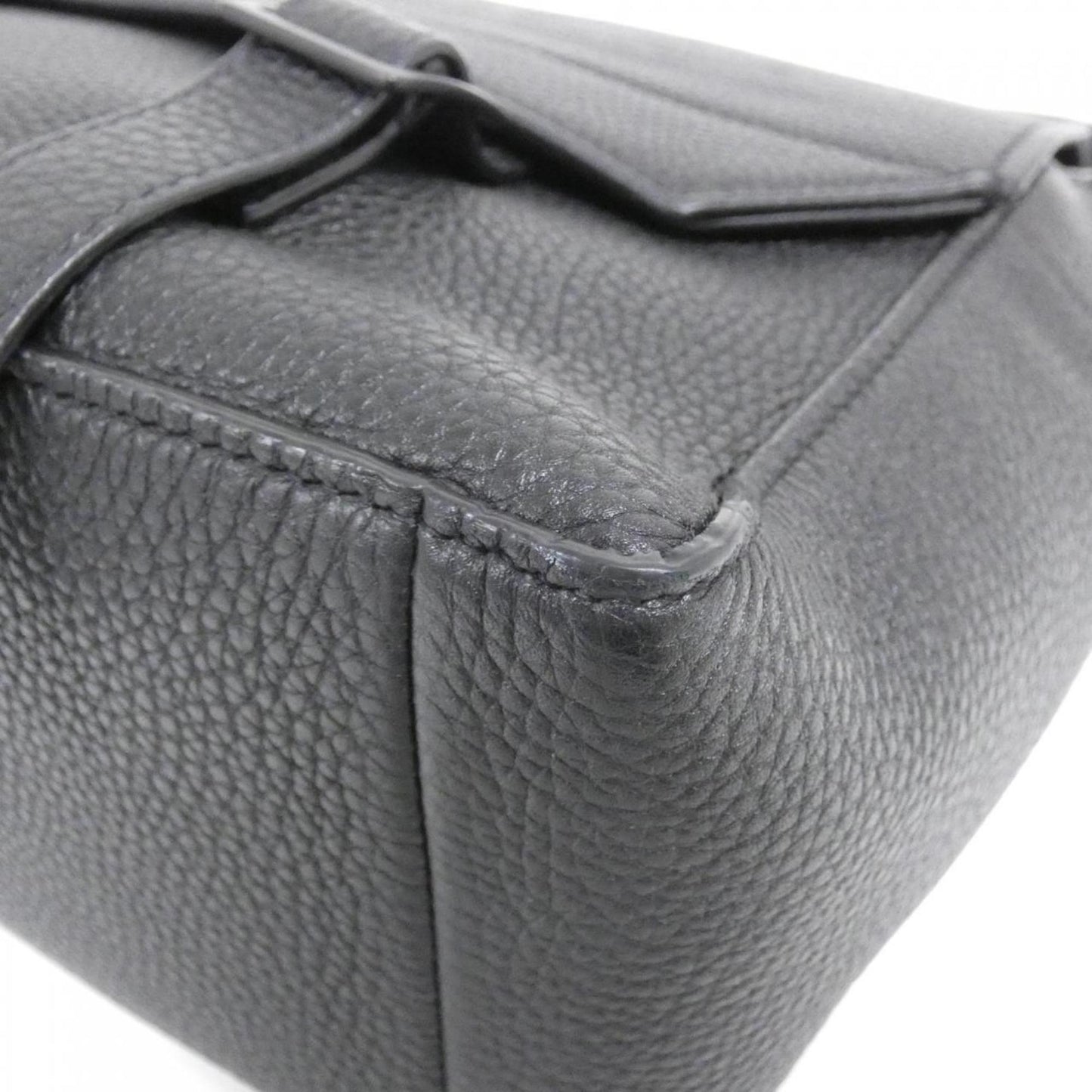 Christian Dior Black Leather Shoulder Bag ()