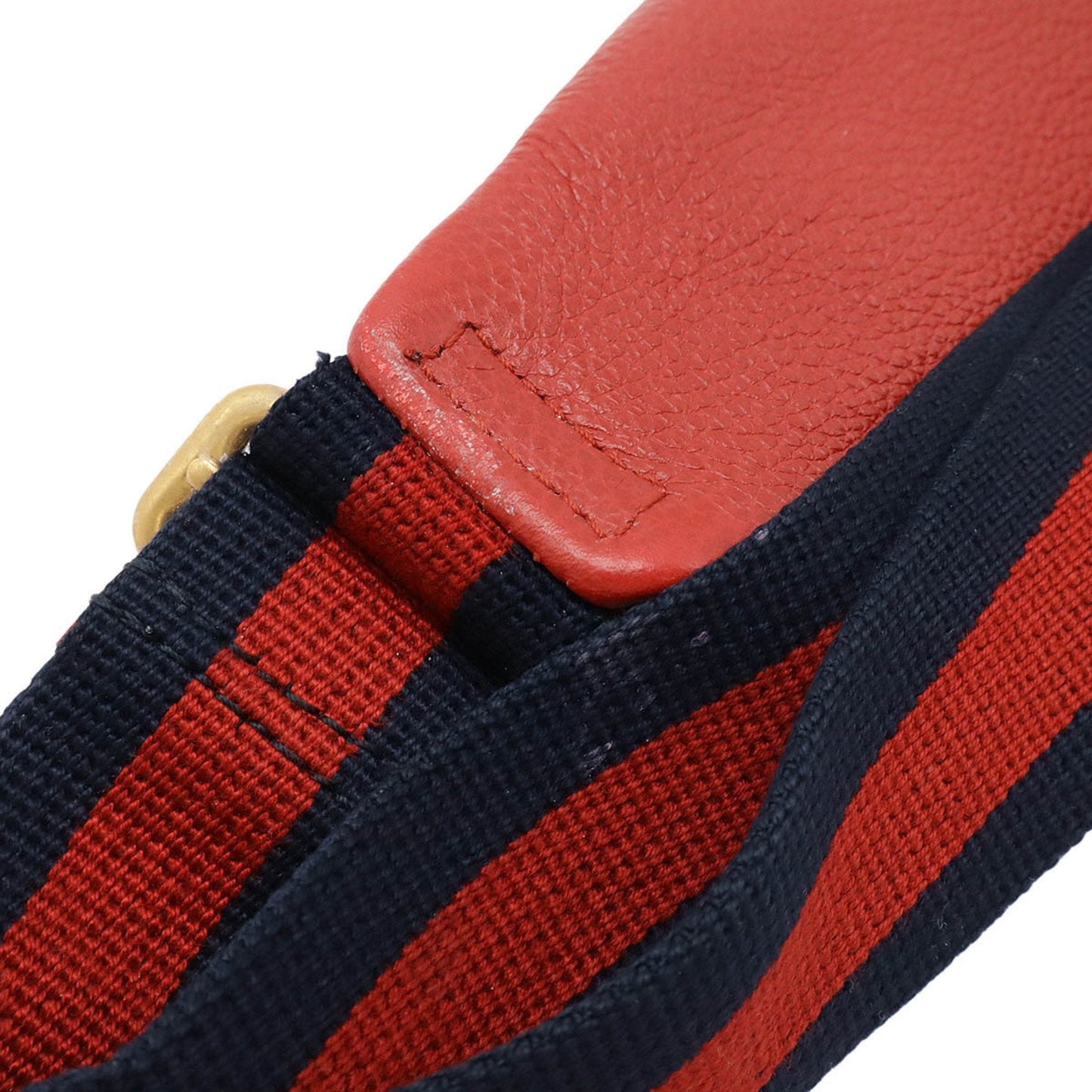 Gucci Green Red Color Yellow Leather Fanny Pack ( )