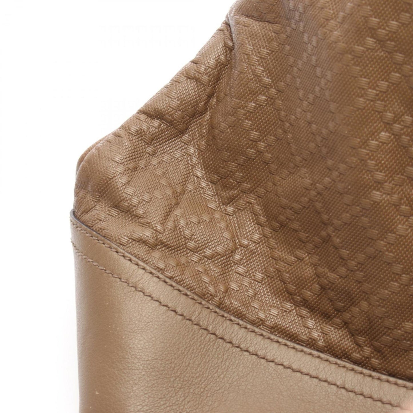Gucci Brown Leather Tote Bag ( )
