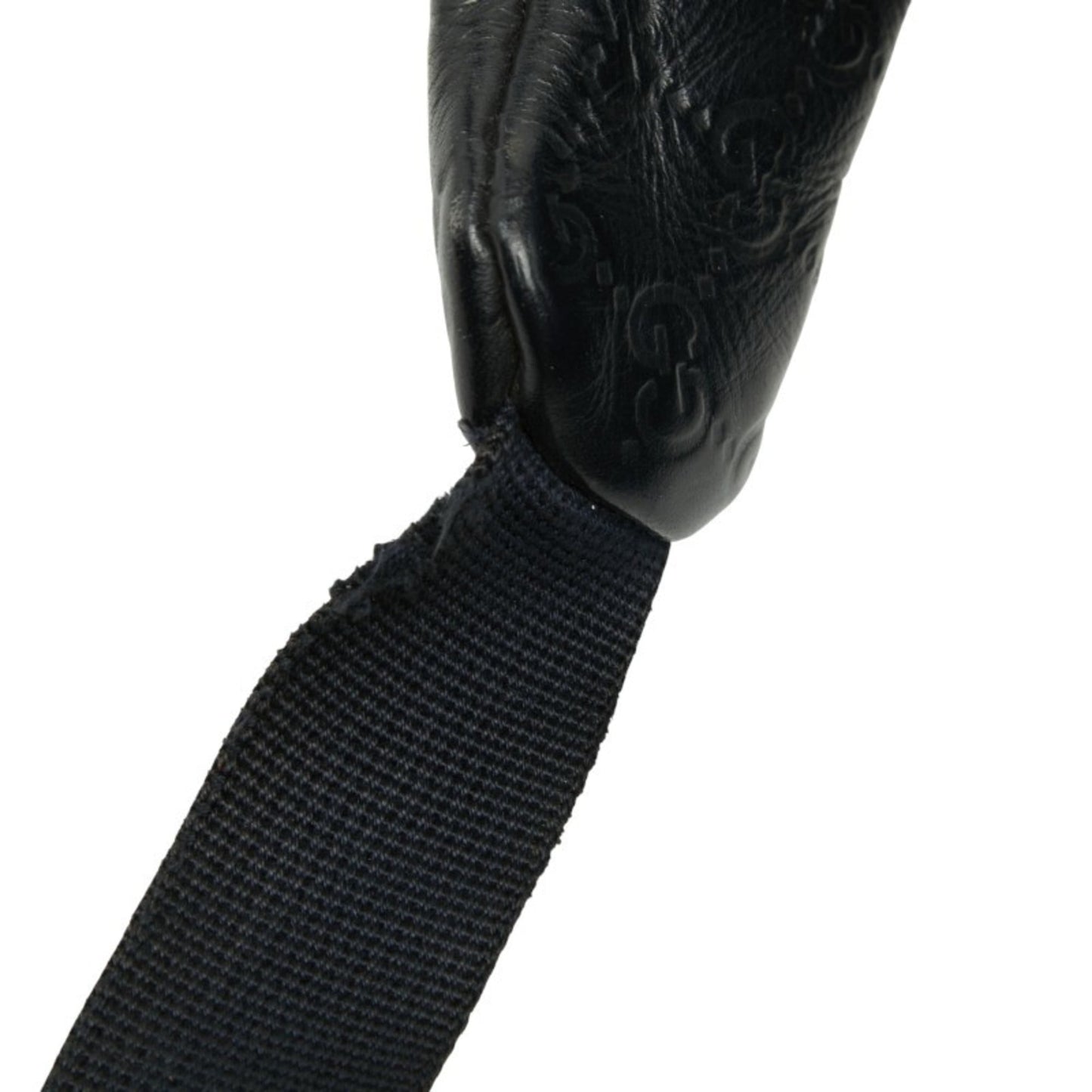 Gucci Black Leather Sling Bag ( )