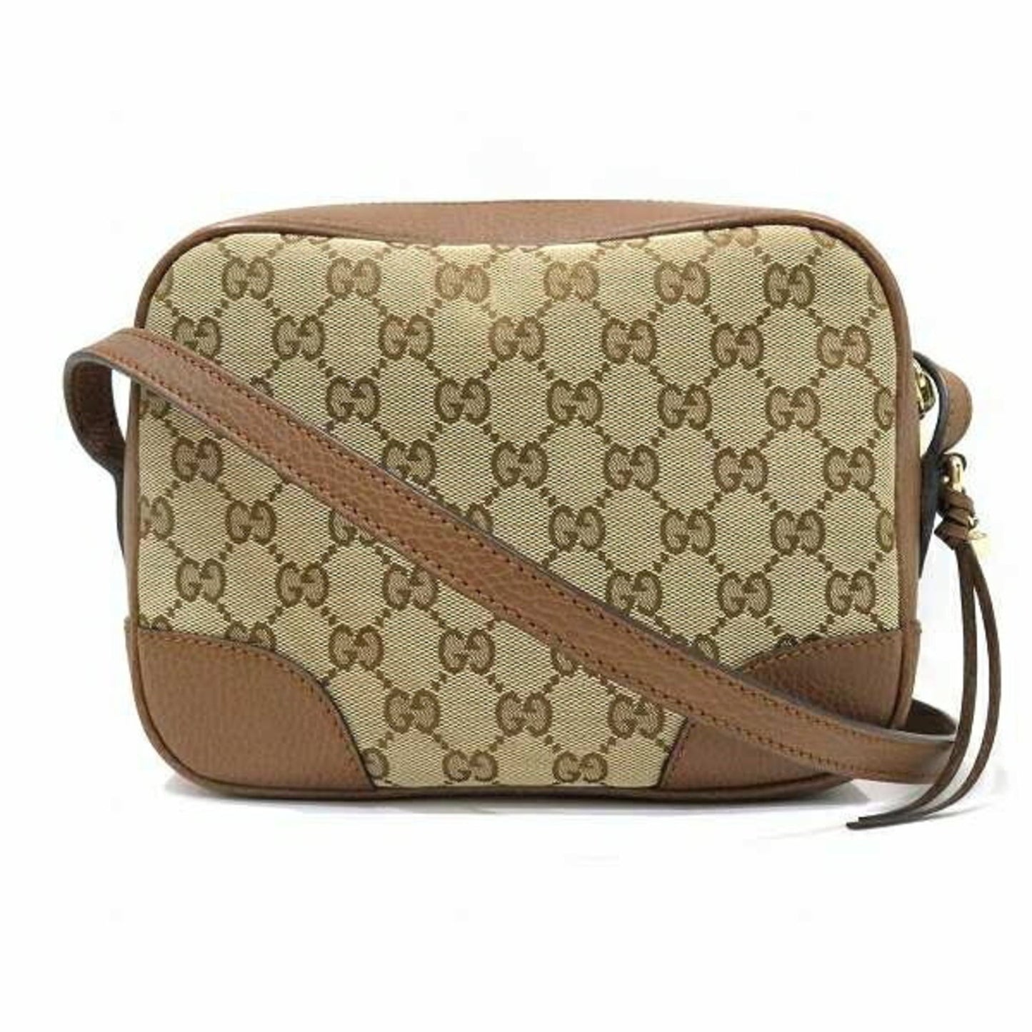 Gucci Leather Canvas Shoulder Bag