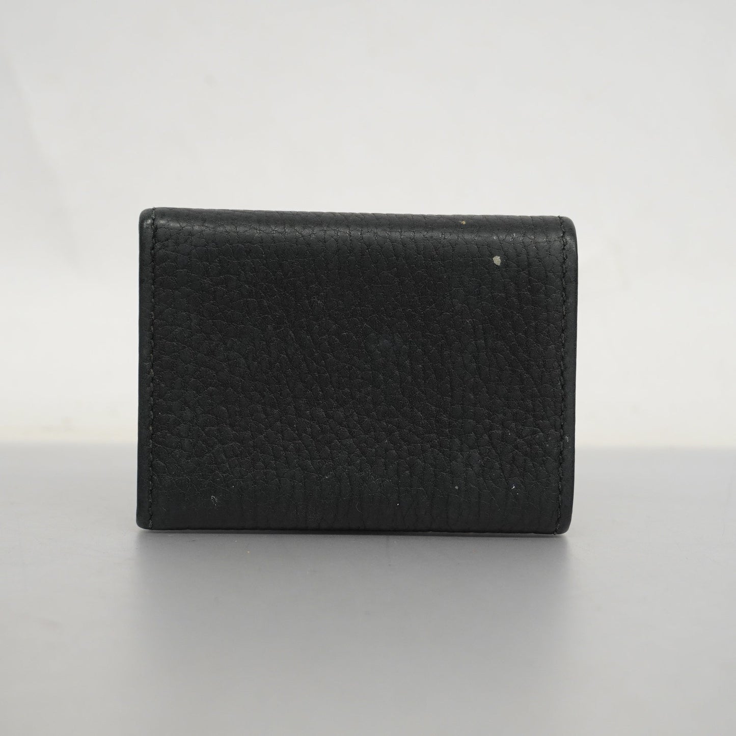 GUCCI Auth  GG Marmont Gold Hardware 523277 Women's Leather Wallet [tri-fold]