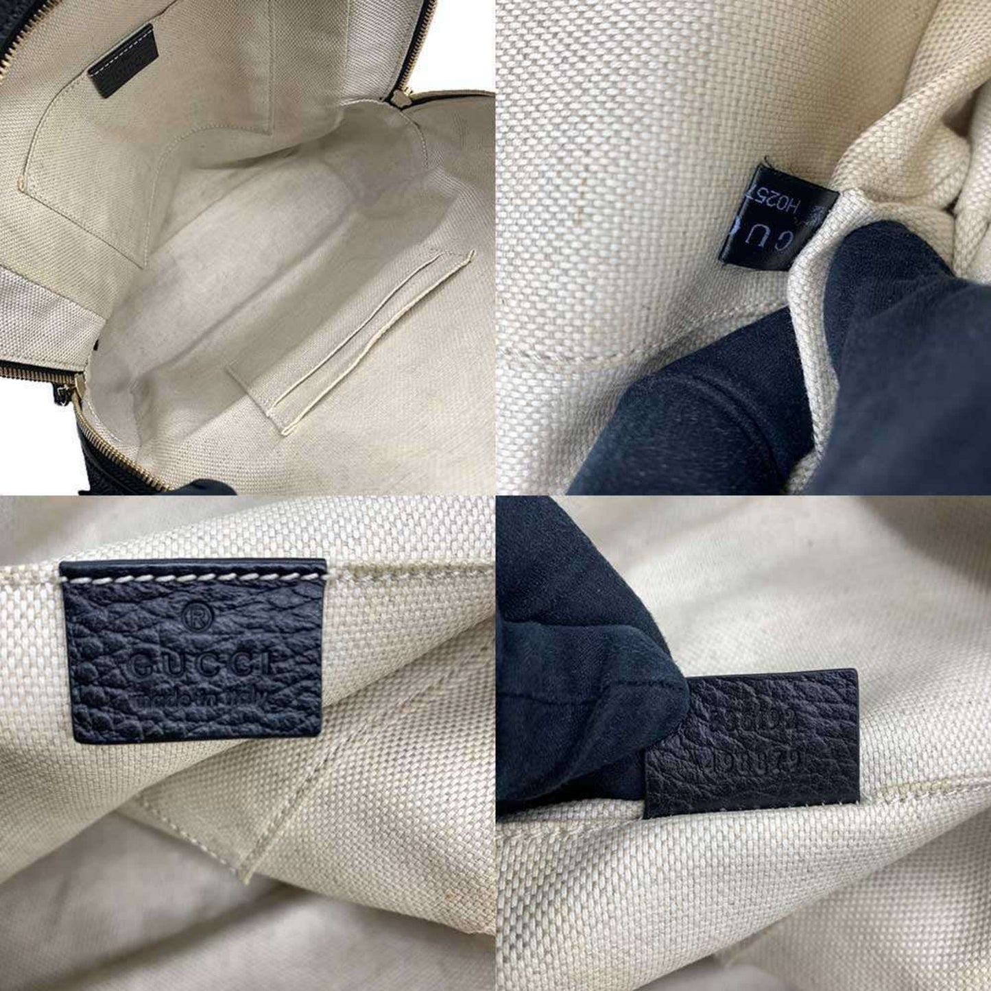 Gucci Black Leather Backpack ( )