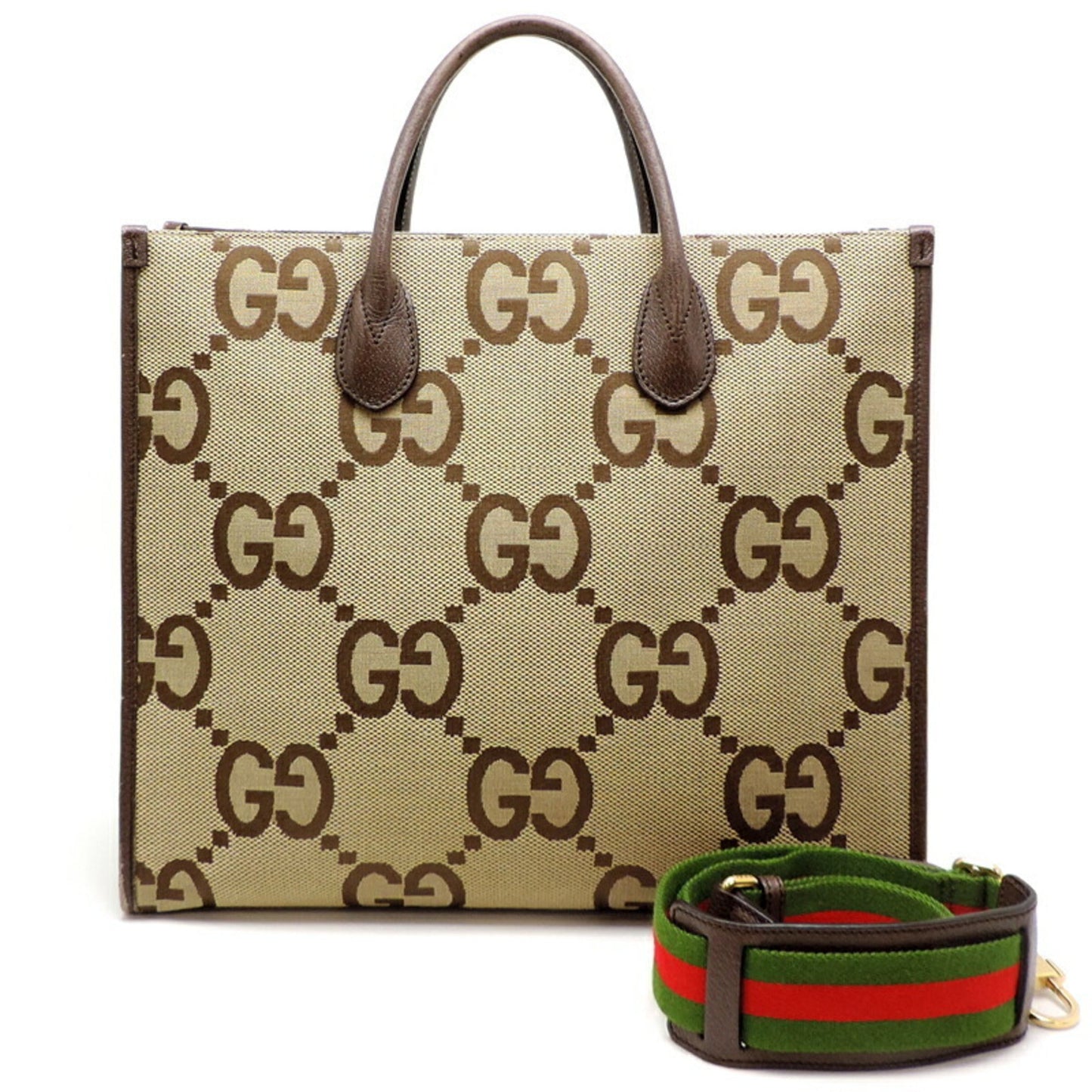 Gucci Beige Leather Tote Bag ( )