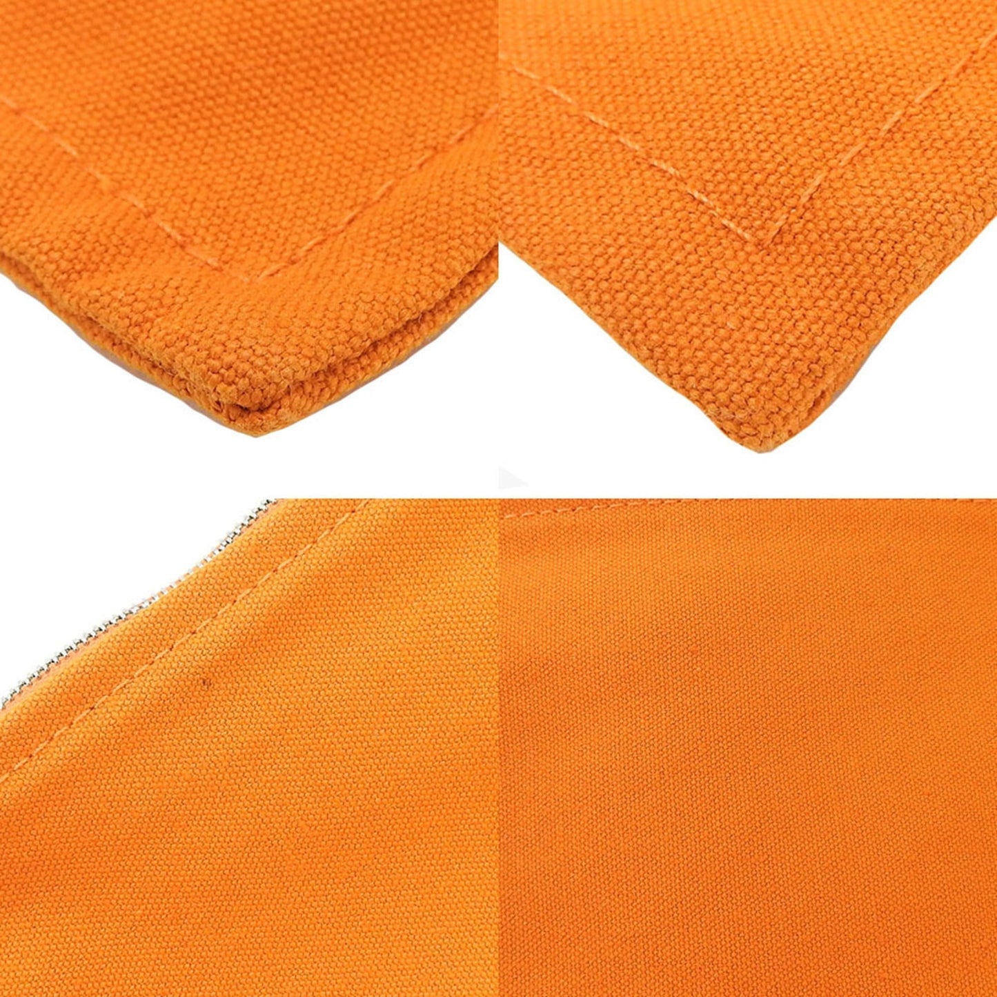 Hermes Bora Bora Orange Canvas Pouch ( )