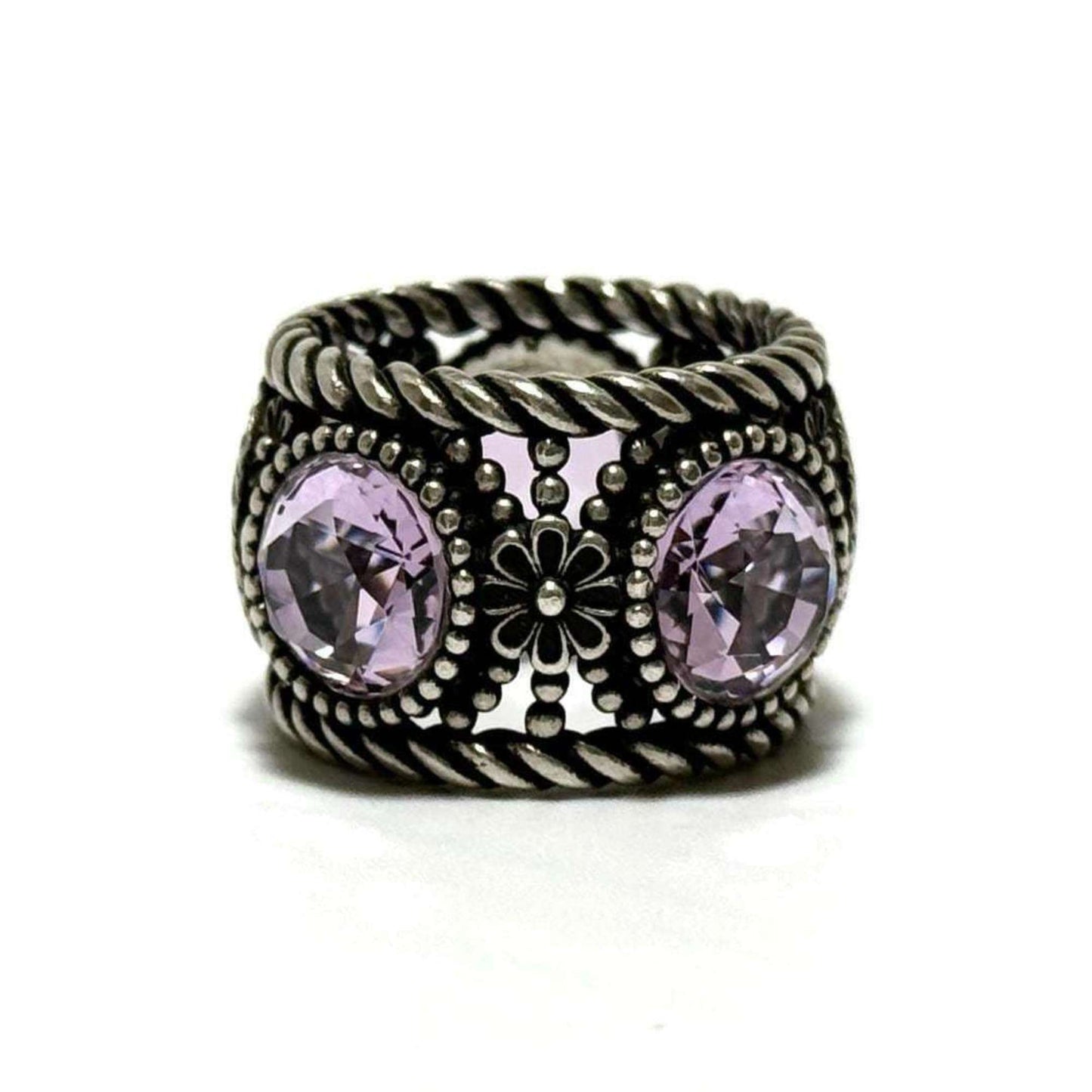 Gucci Silver Rhinestone Silver 925 Band Ring ( )