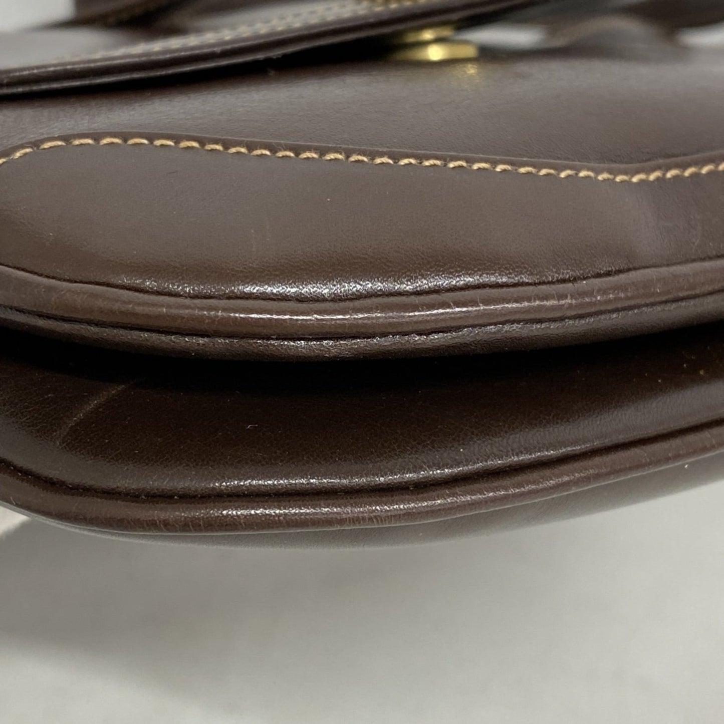 Gucci Brown Leather Shoulder Bag ( )