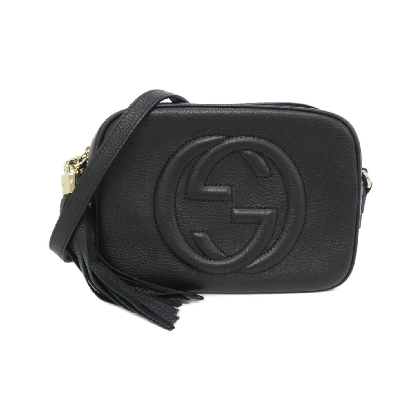 Gucci Black Leather Shoulder Bag ( )