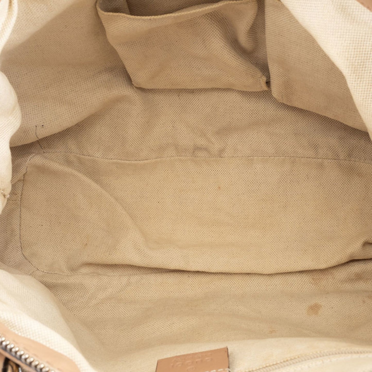 Gucci Diamante Beige Canvas Leather Handbag Shoulder Bag ( )