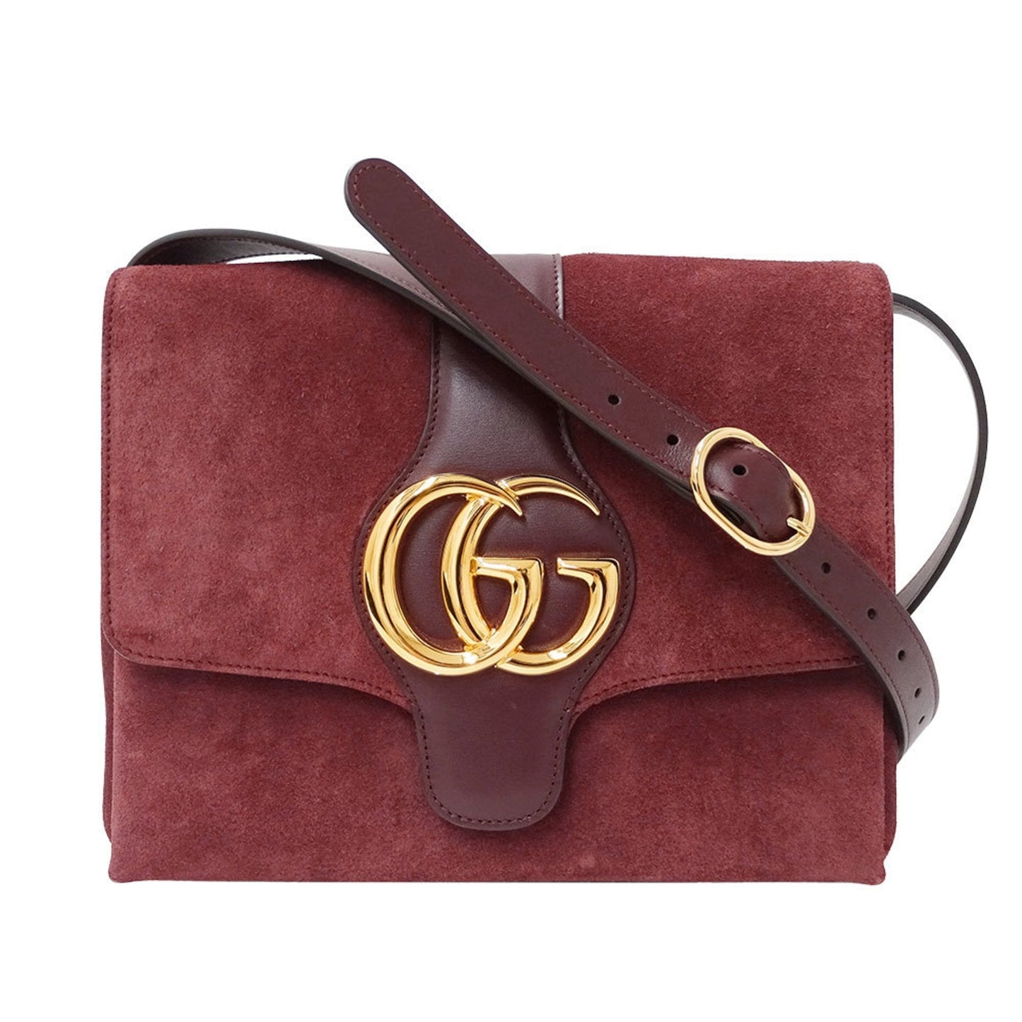 Gucci Bordeaux Suede Shoulder Bag ( )