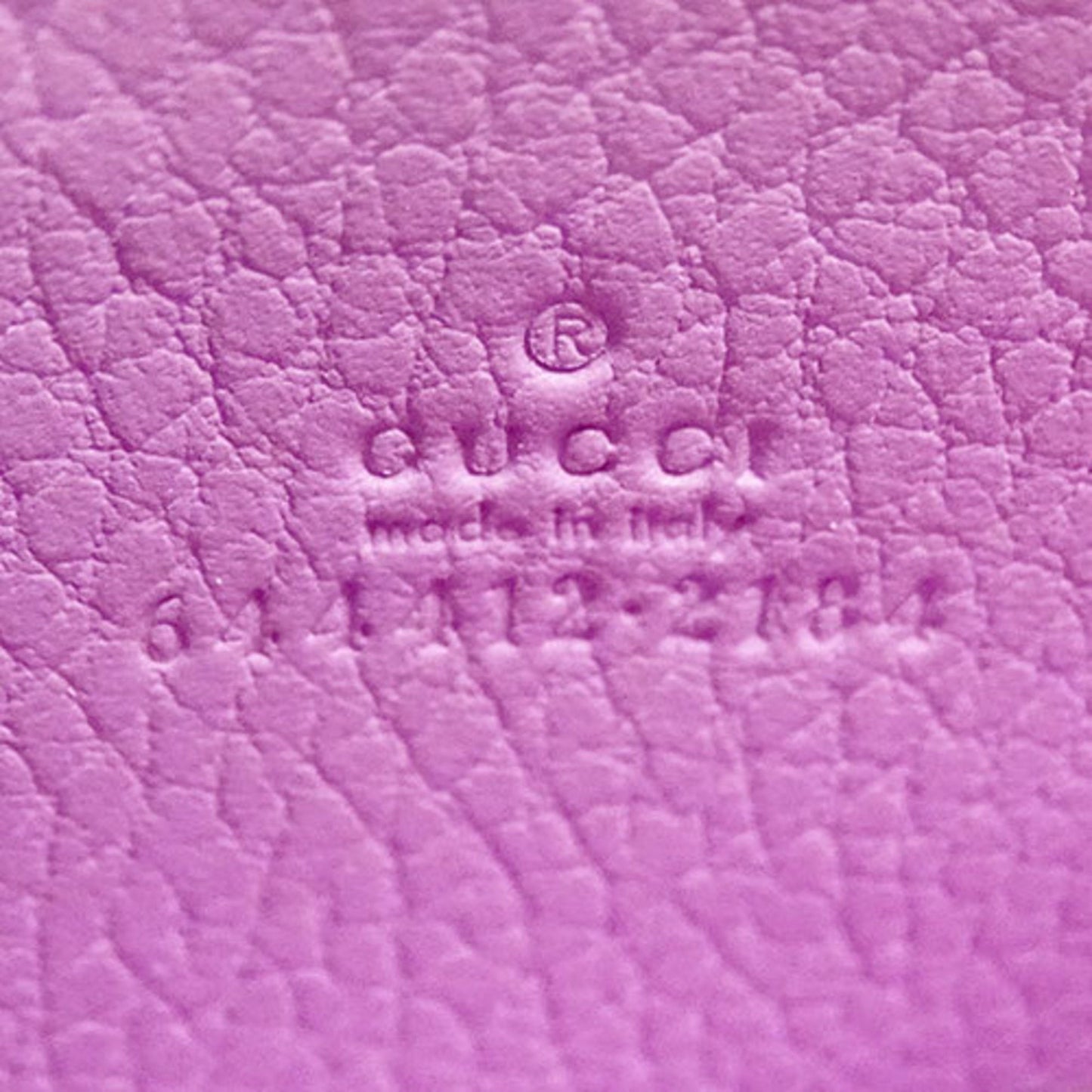 Gucci Purple Leather Coin Purse/Coin Case ( )